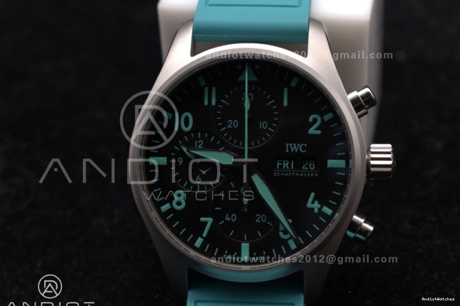 Petronas Green TW ONE IWC 2023 Factory  1:1 496 FORMULA Mercedes-AMG TEAM  Chronograph Best Durable IW388106 0517